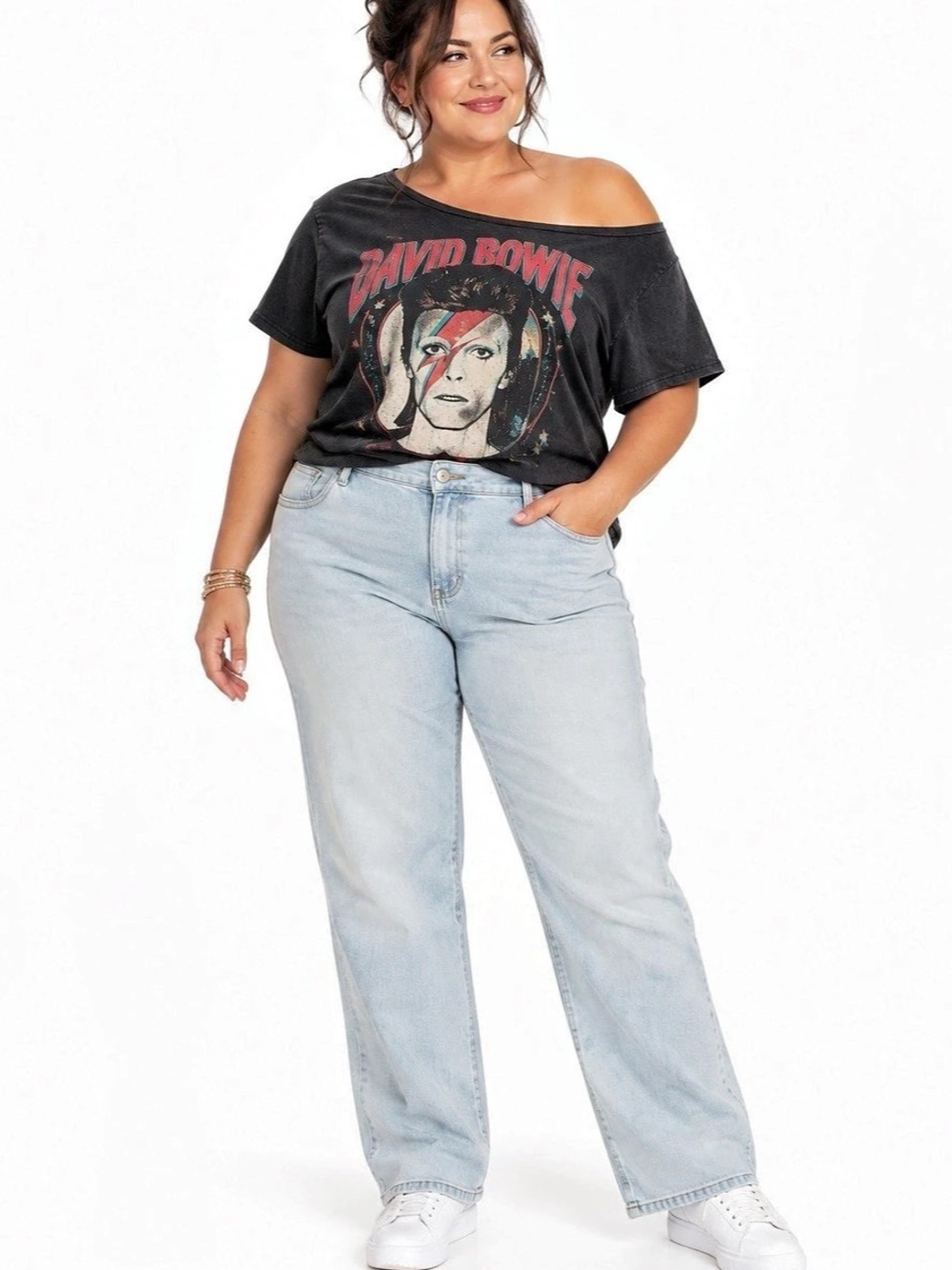 Angels Of Difference Wide Leg Jeans in Blue Waist 18W